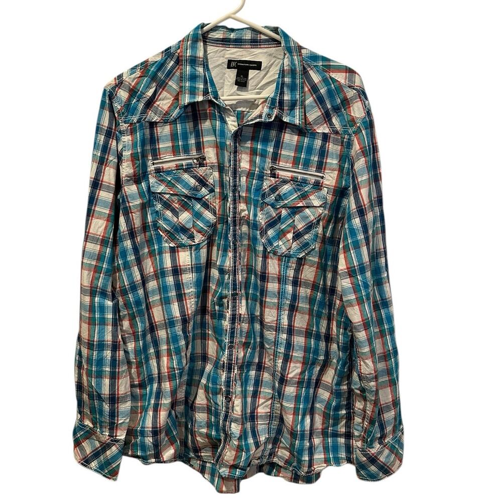 INC International Concepts Mens long sleeve shirt XL Preowned